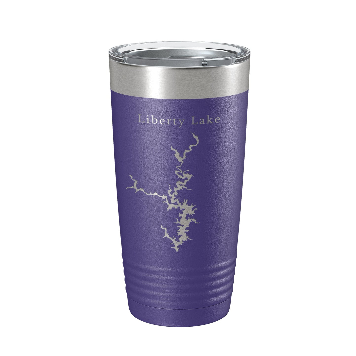 Liberty Lake Map Tumbler Travel Mug Insulated Laser Engraved Coffee Cup Maryland 20 oz-15
