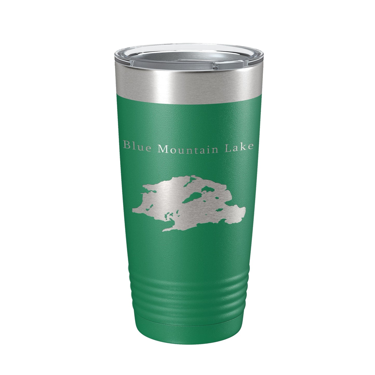 Blue Mountain Lake Map Tumbler Travel Mug Insulated Laser Engraved Coffee Cup New York 20 oz-9