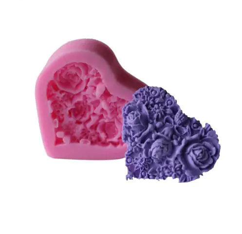 DIY Liquid Silicone Heart Cake Molds and Tools