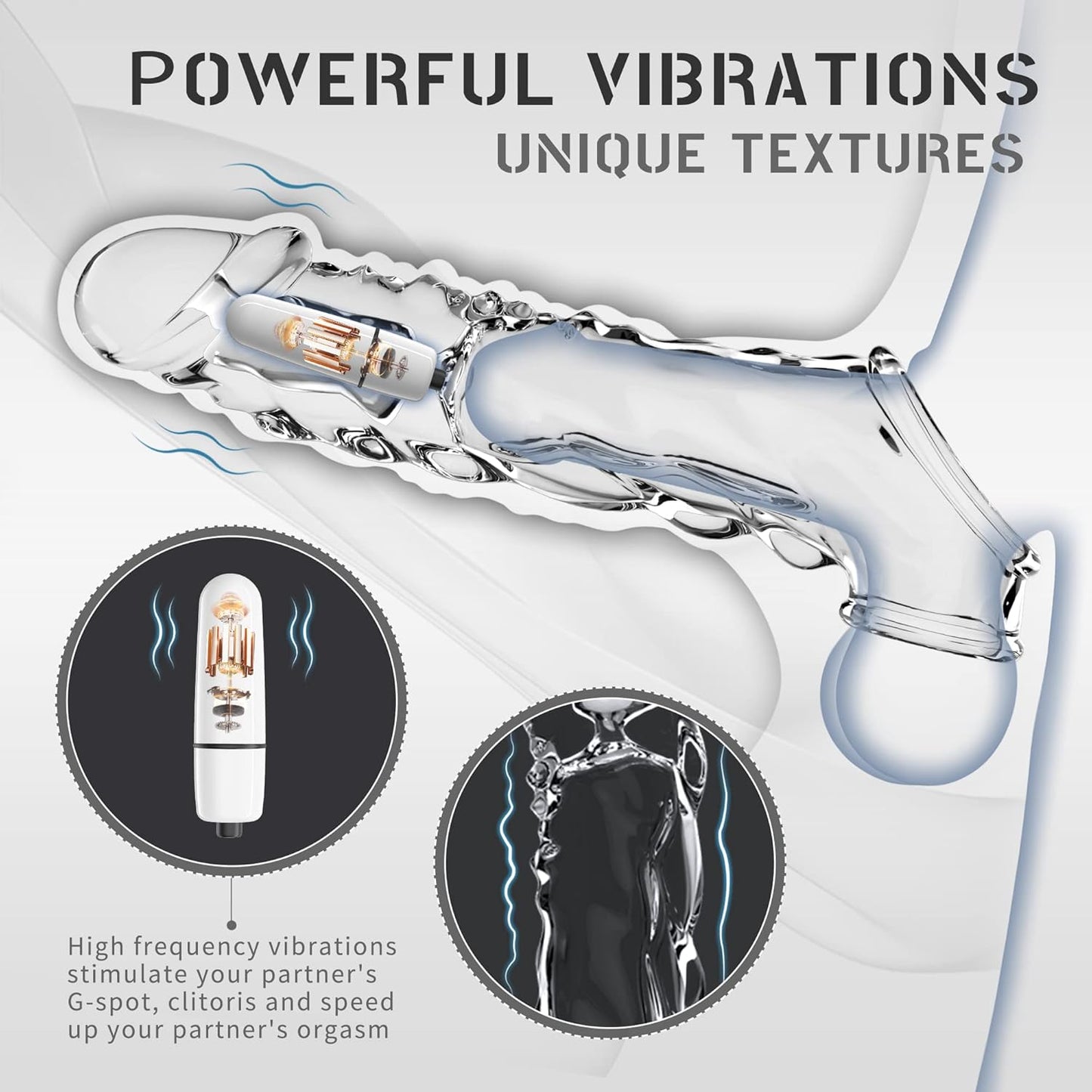 ApexPredator Huge Vibrating Penis Sleeve-2