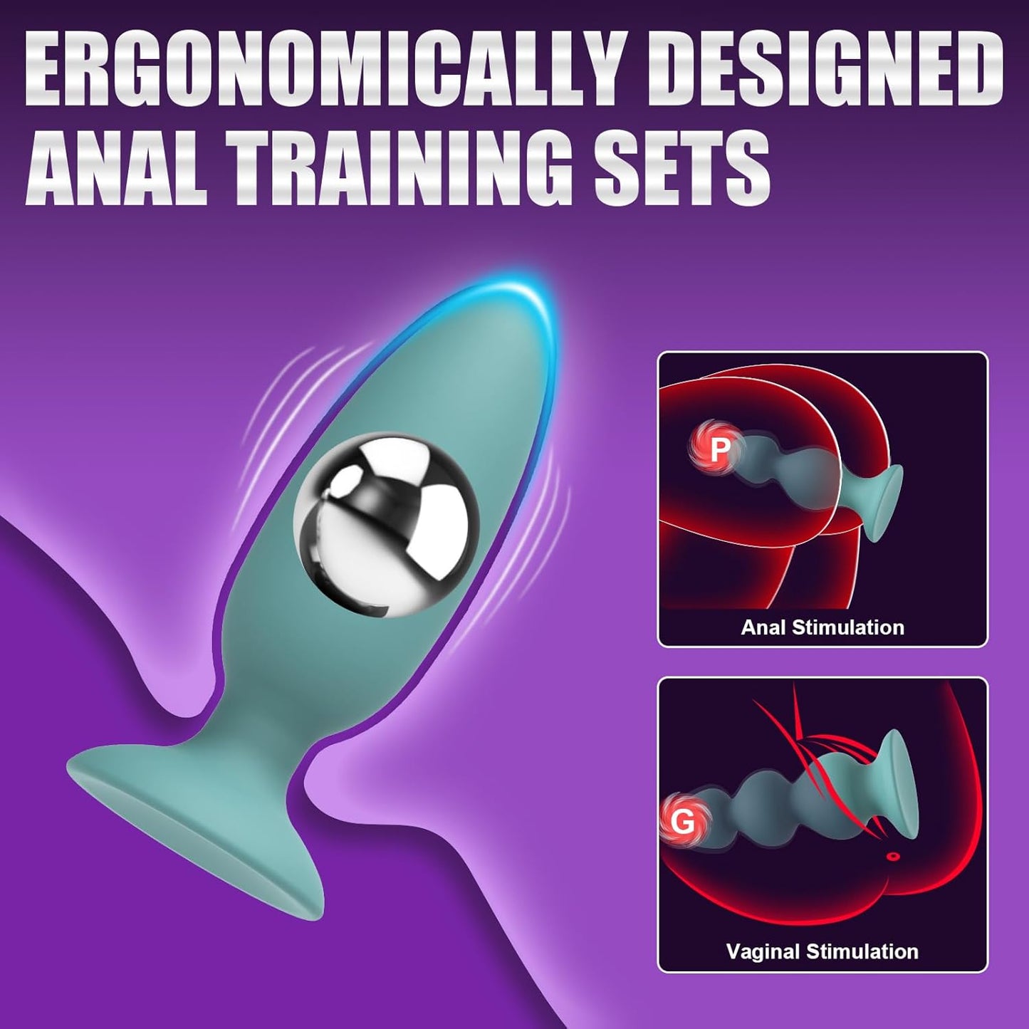 PhantomCharm Weighted Butt Plug Set-2