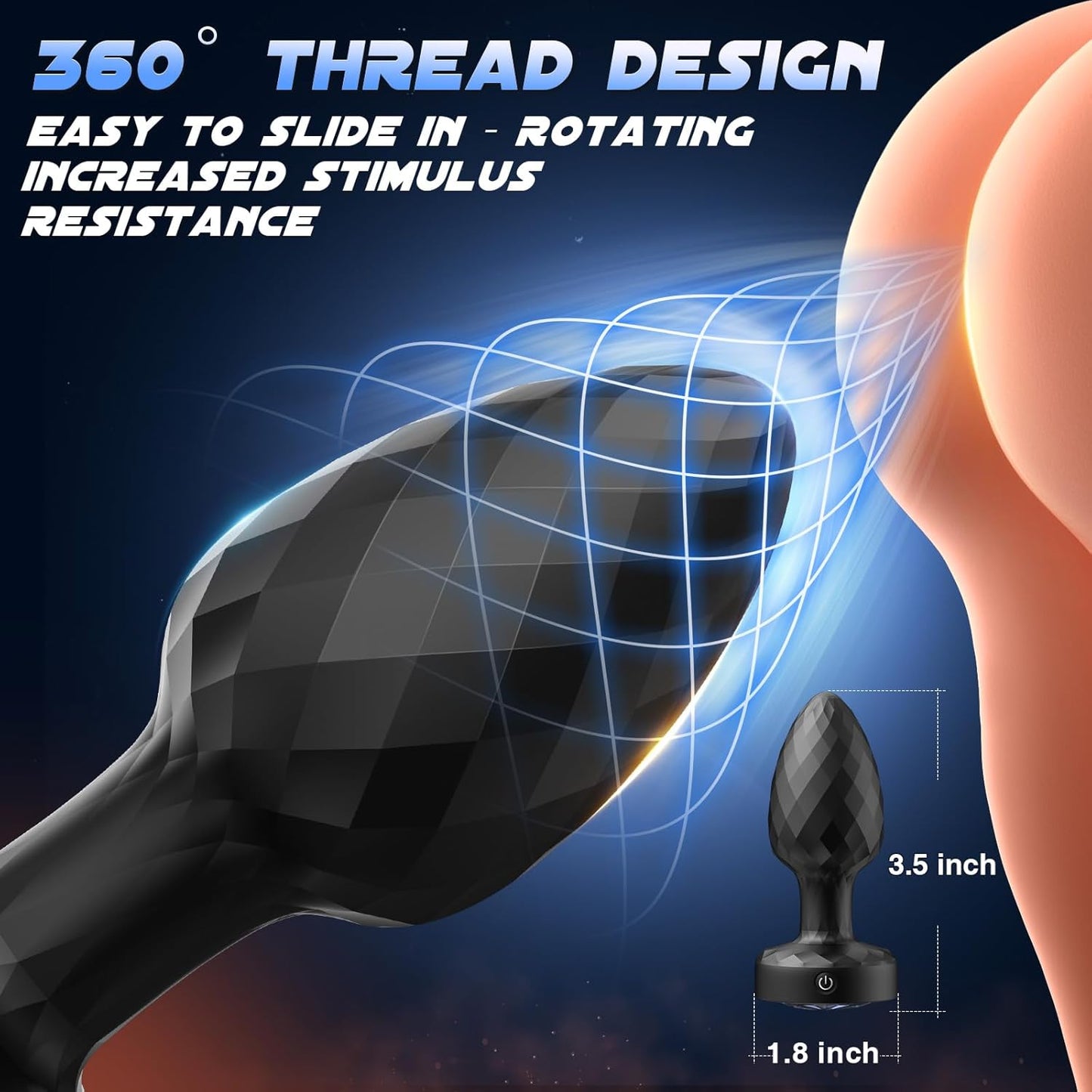 StormTease 360° Powerful Swiveling Anal Vibrator-2