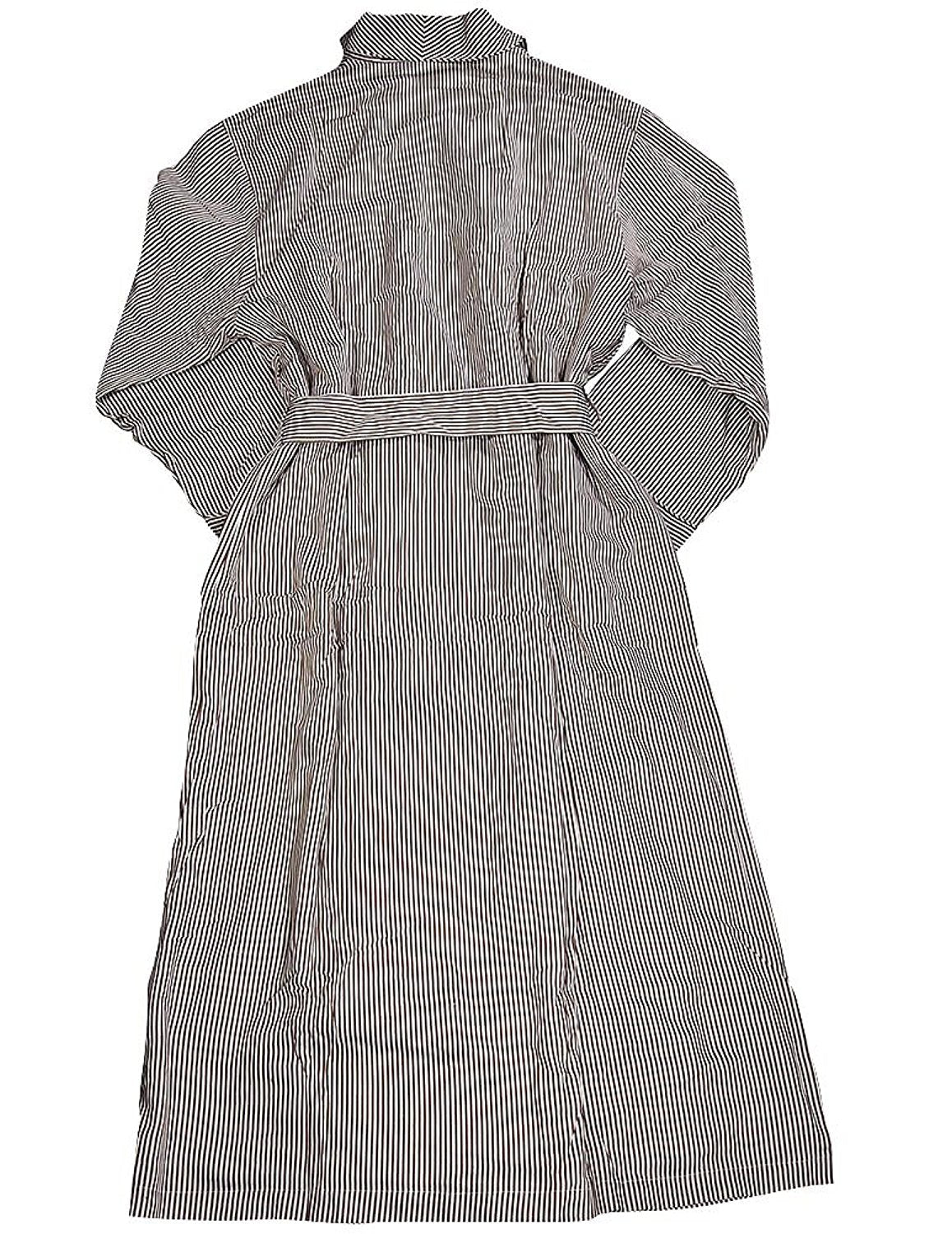 Majestic International - Mens Long Sleeve Striped Spa Robe-1