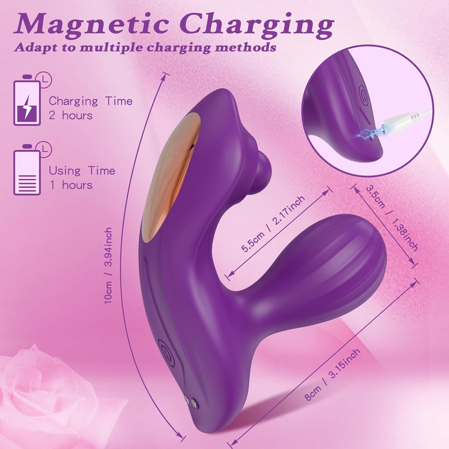 OpalGlow Wearable App Control Clitoral G-Spot Vibrator-4
