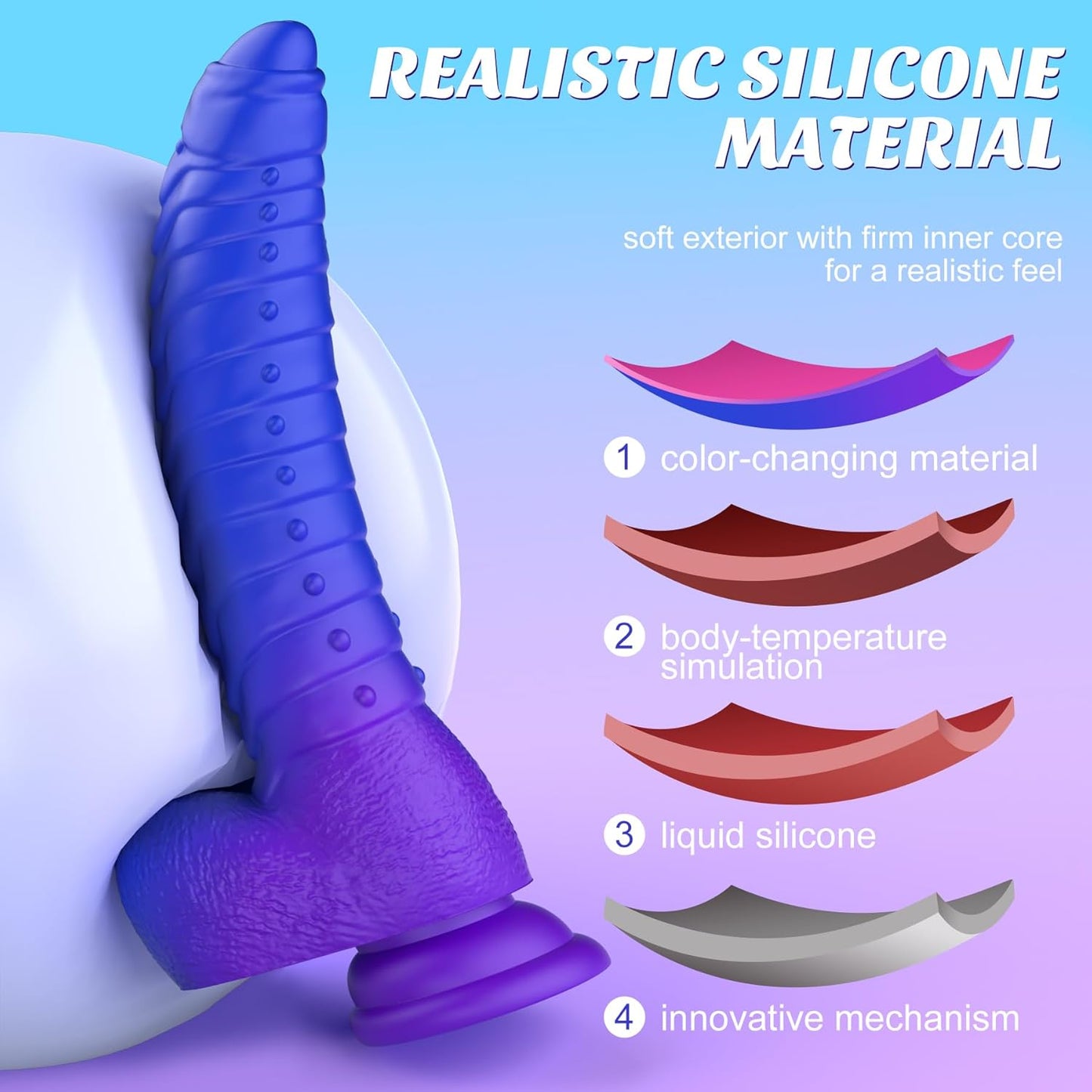LustWraith Thrusting 8.9" Monster Dildo-4