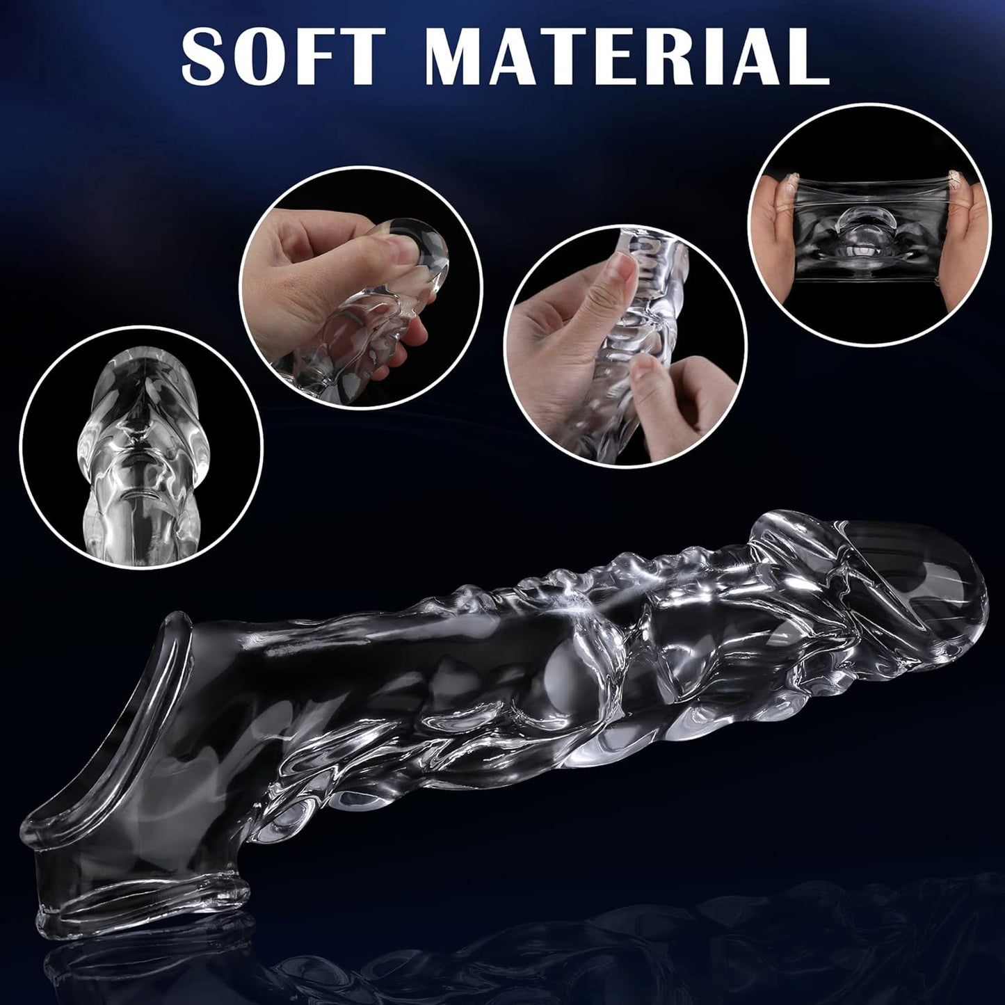 SavageTide Vibrating Penis Sleeve Extender-3