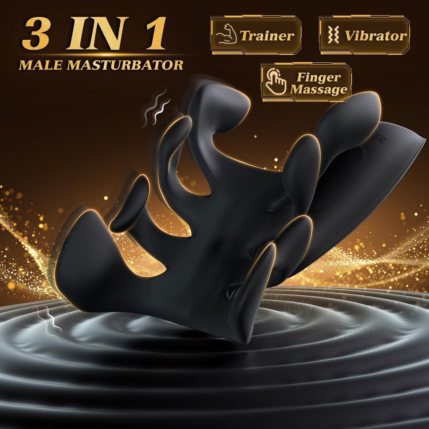 MasterTremor 10-Mode Vibrating Penis Stroker for Men-4