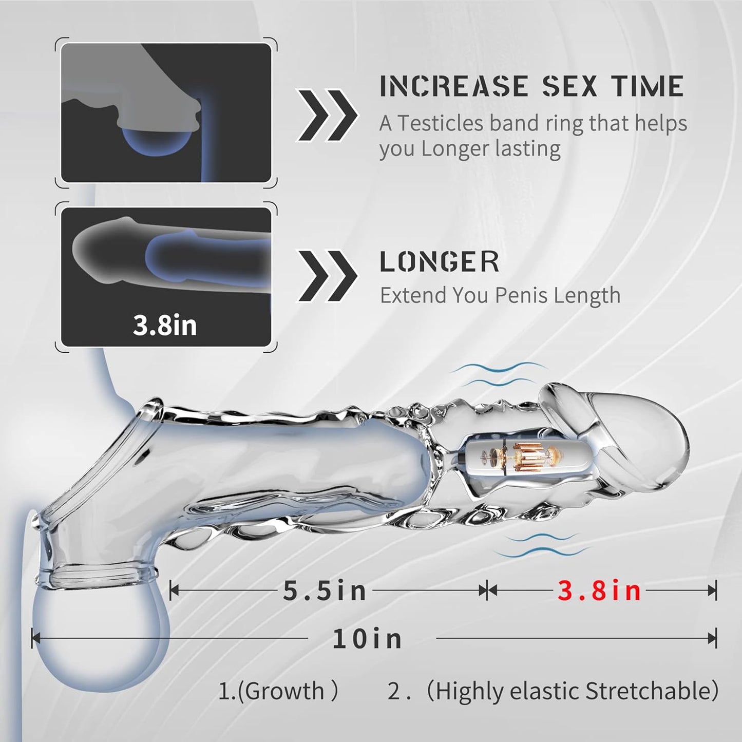 ApexPredator Huge Vibrating Penis Sleeve-1