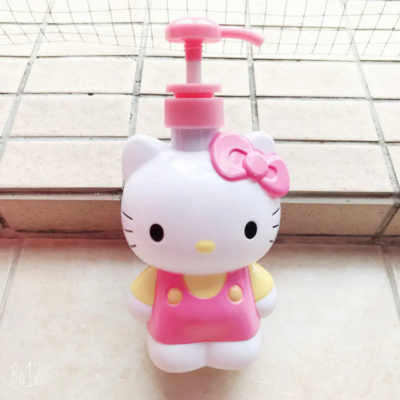 Cartoon Squeeze Bottle - 3D Cat Design for Toiletries
