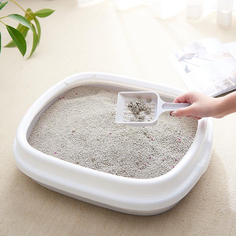 High-Quality Anti-Splash Pet Toilet With Scoop - Stylish And Convenient Cat Litter Box-2