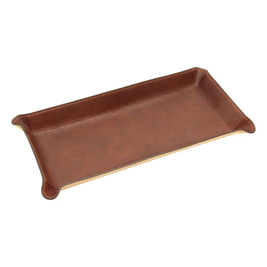 Leather Desk Tray - Brown-0