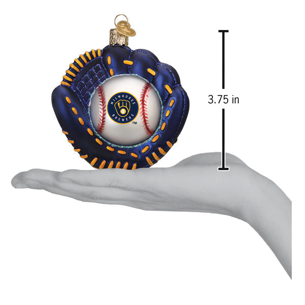 Brewers Baseball Mitt Ornament-4