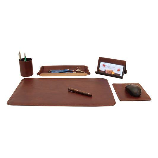 Leather desk kit - 5 pcs-0