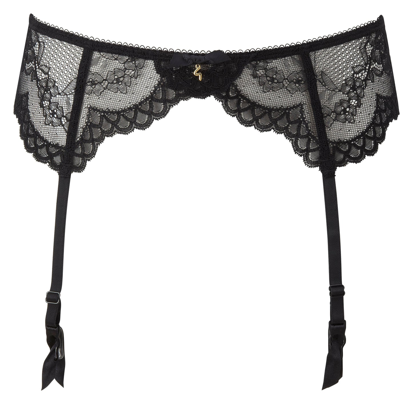 Sheer Lace Garter Belt Gossard Superboost Lace Black-3