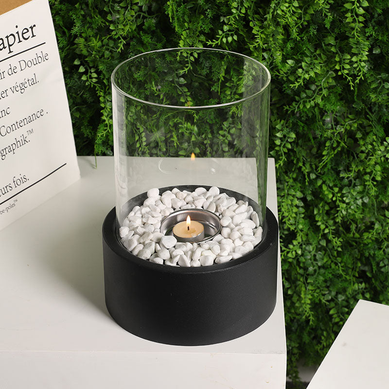 JHY DESIGN Extra Large Portable Tabletop Fire Bowl 22x28cm – Bio Ethanol, Ventless, Indoor/Outdoor-4