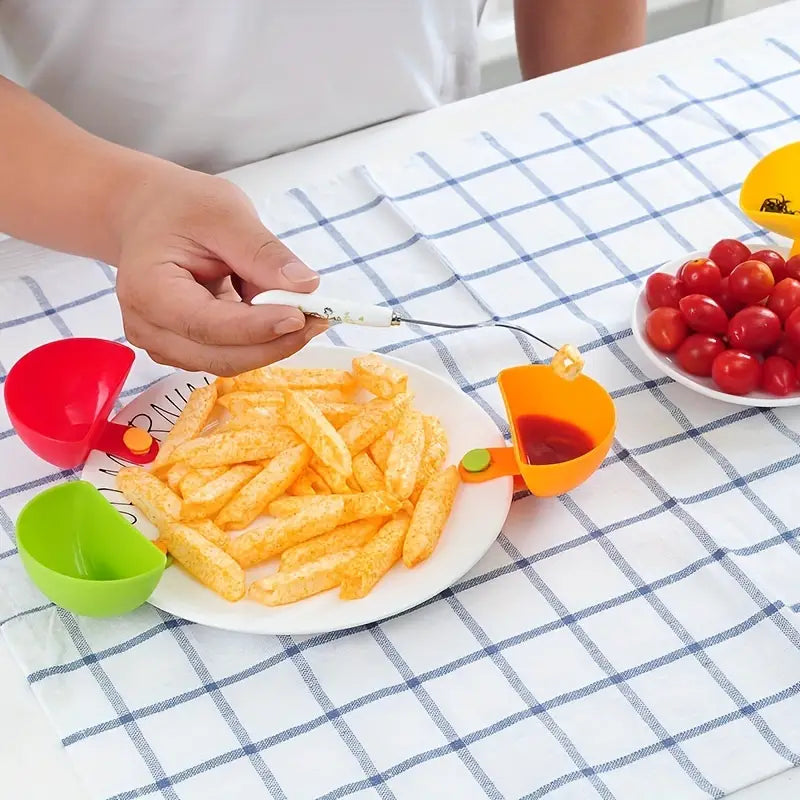 Creative Plastic Seasoning Dish and Snack Bowl Set