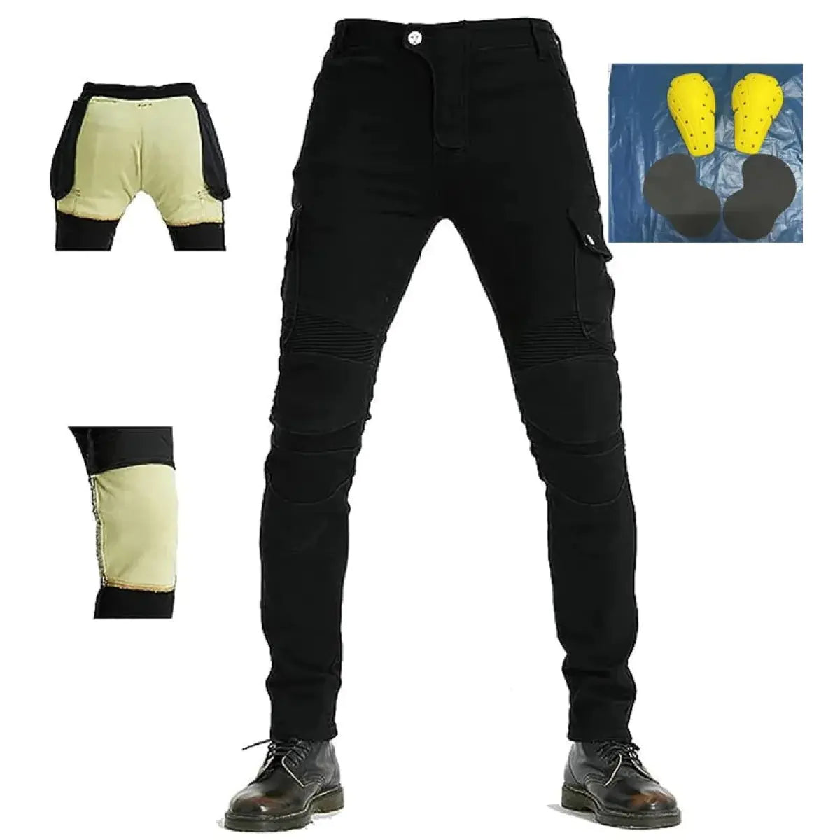 Men's Drop-Resistant Multi-Pocket Biker Pants