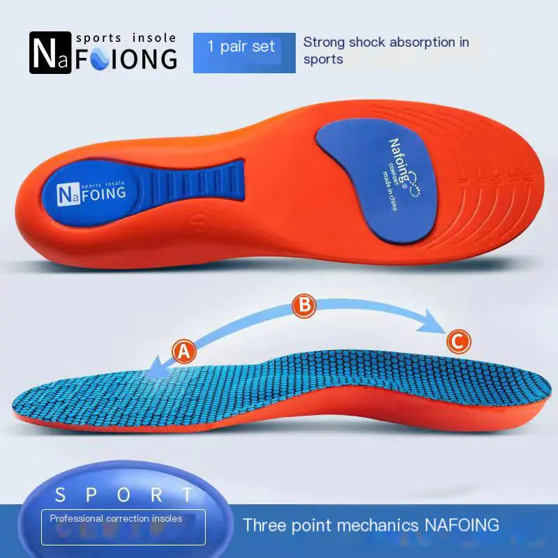 Men's Athletic Insoles with Shock Absorption and Breathability