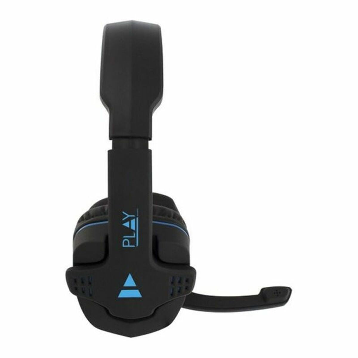 Gaming Headset with Microphone Ewent PL3320 Black Blue-1