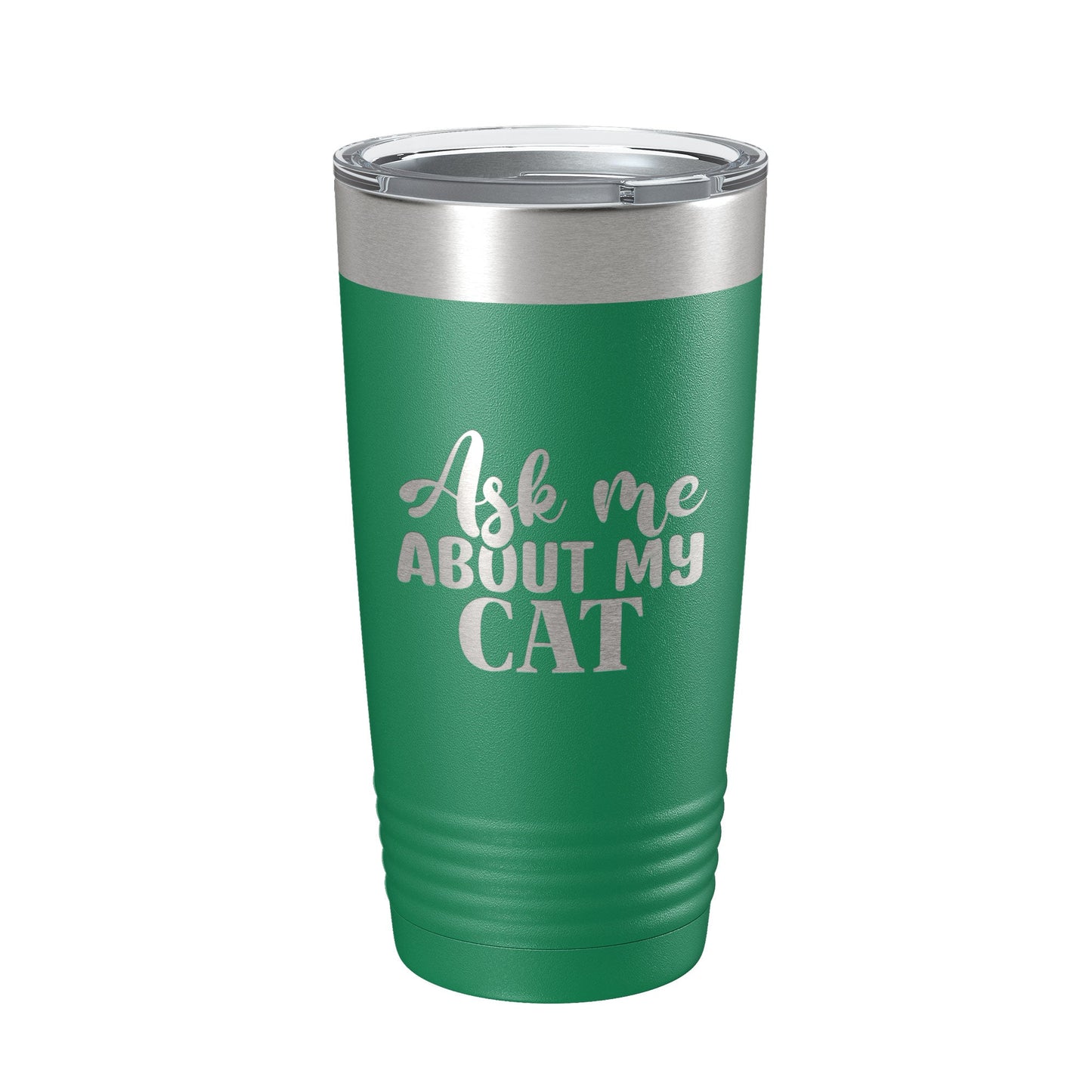 Ask Me About My Cat Tumbler Travel Mug Funny Cat Lover Gift Insulated Laser Engraved Coffee Cup 20 oz-9