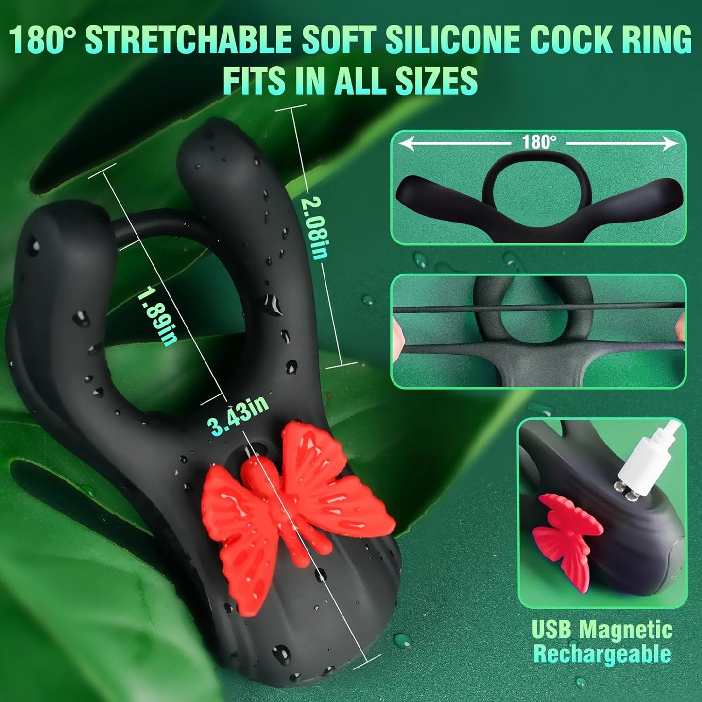 IronGrace Vibrating Couples' Penis Ring-4