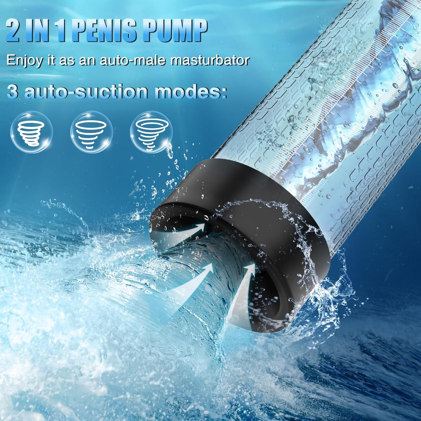 MaxExtender 2-in-1 Penis Pump & Male Masturbator – 4 Training Modes, Auto-Suction-3