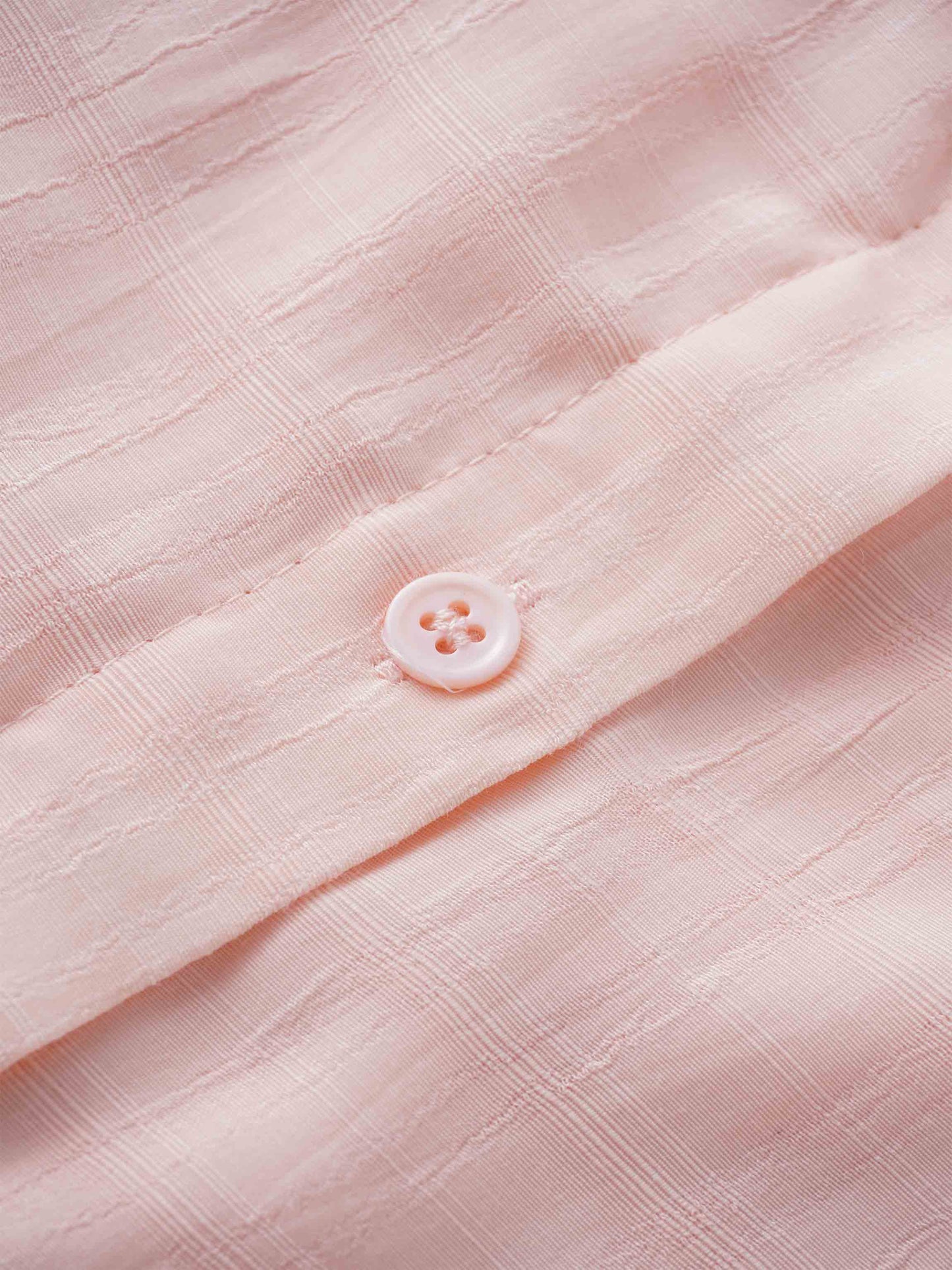 Collared A-Line Shirtdress-Pink Plaid-3