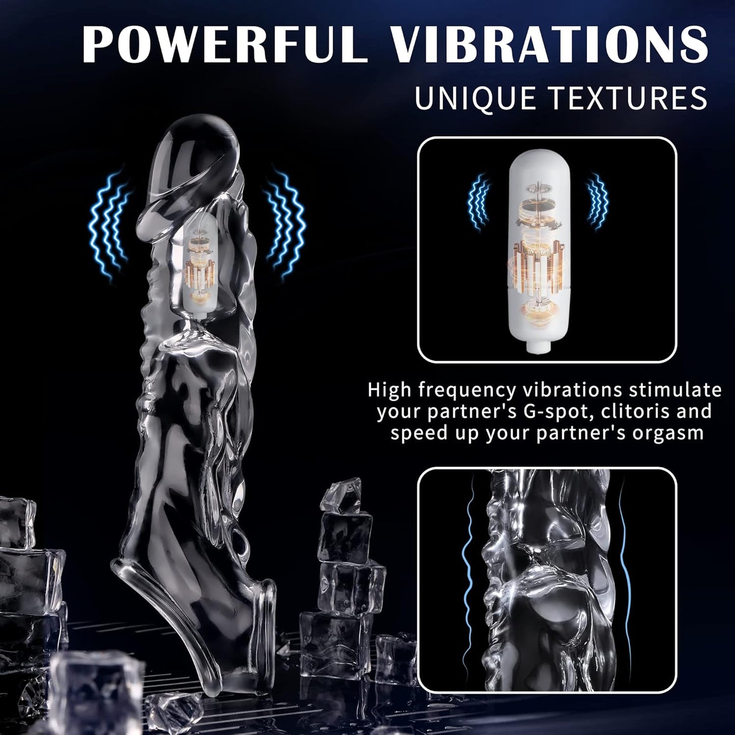 SavageTide Vibrating Penis Sleeve Extender-2