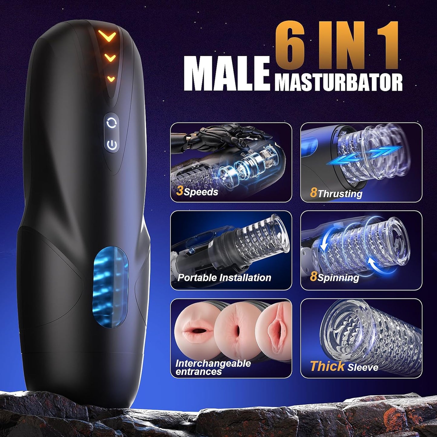 ApexTremor Thrusting & Spinning Male Stroker-1
