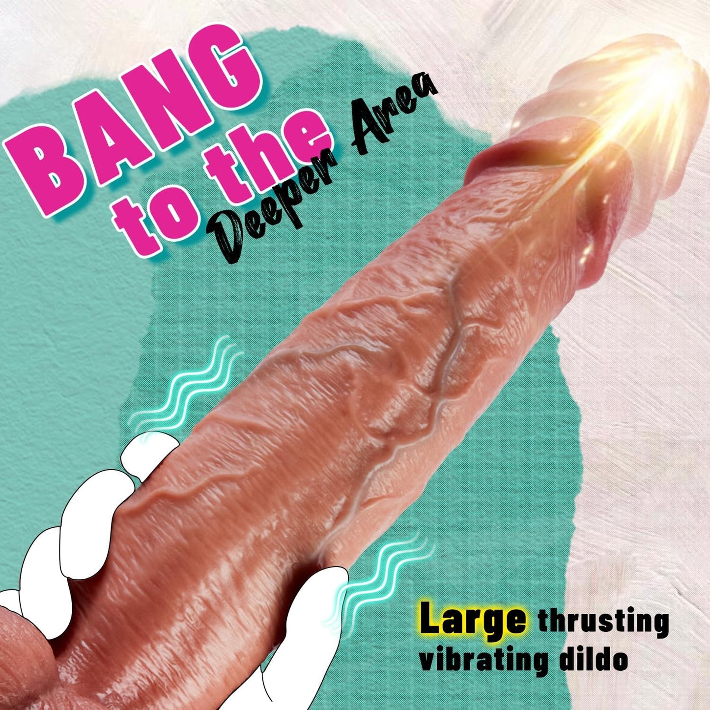 PrimeThrust 10.43" Long Thrusting Vibrating Dildo-2