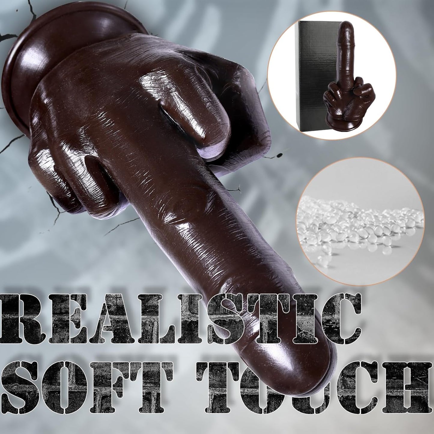 CraveTorque 9.2" Middle Finger Dildo-3