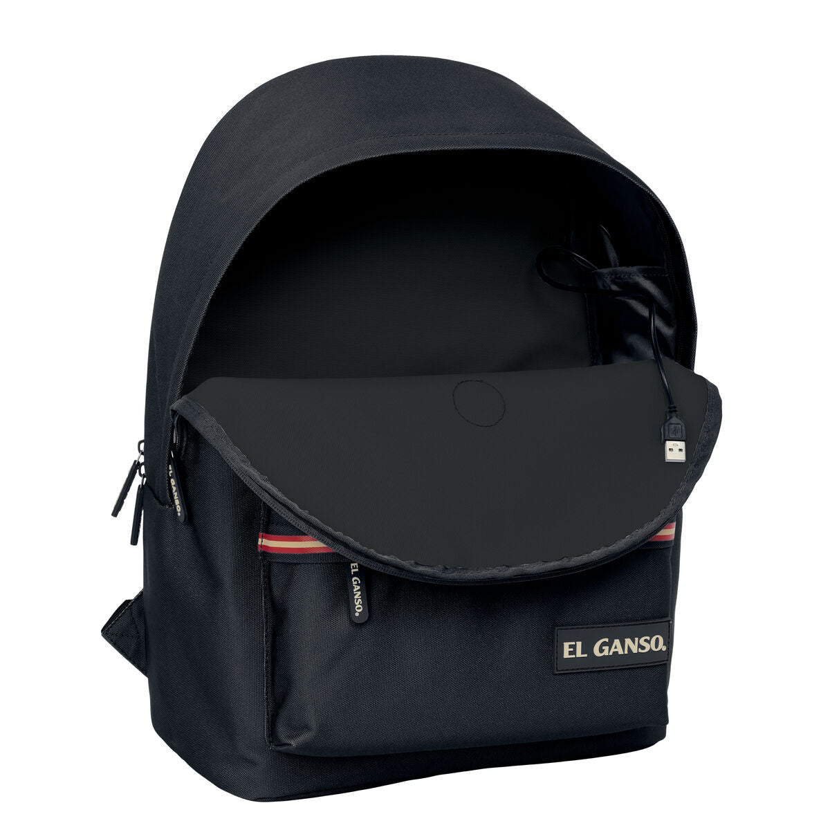 Laptop Backpack El Ganso Basics Black 31 x 44 x 18 cm-1