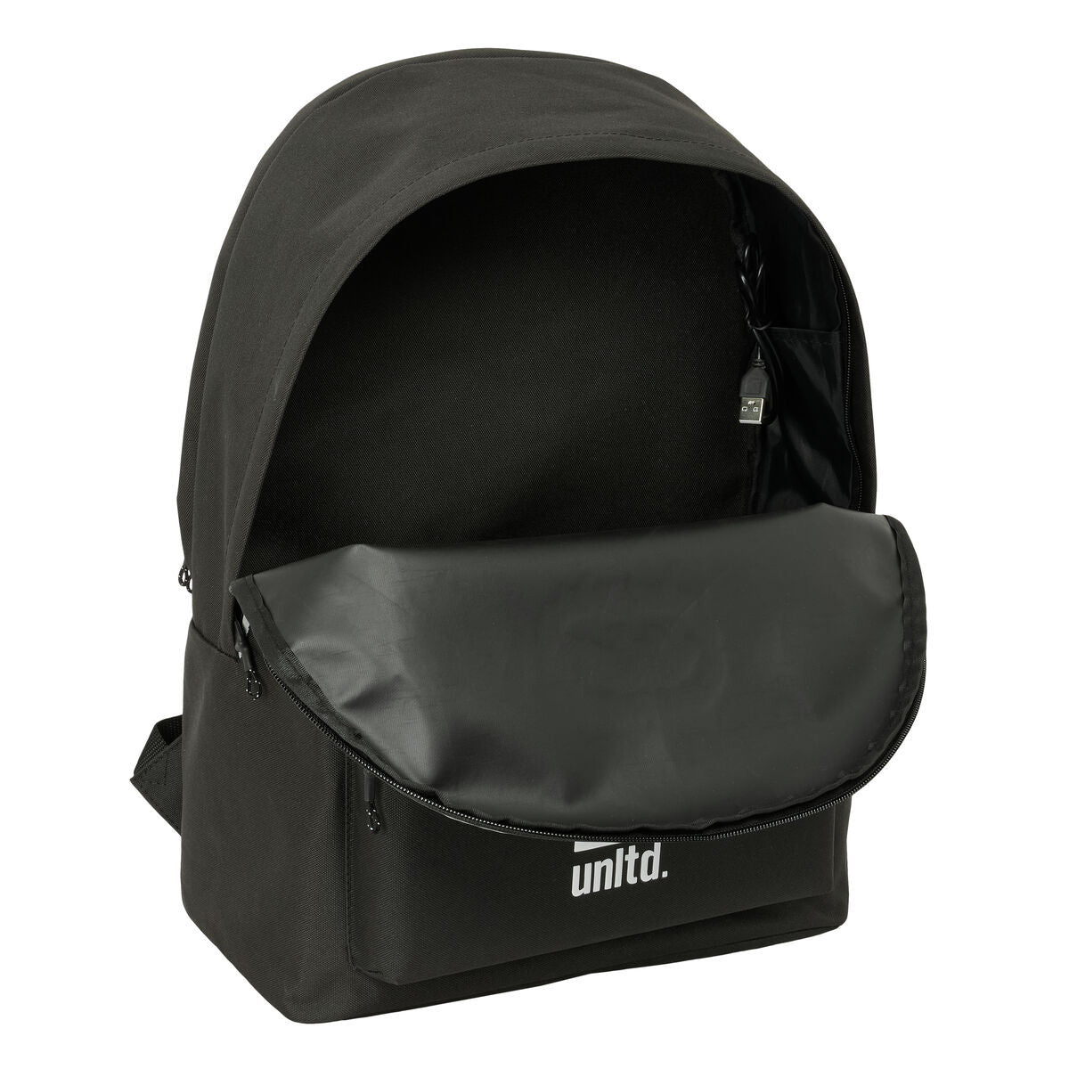 Laptop Backpack Eckō Unltd. WORLDWIDE Black 31 x 44 x 18 cm-0