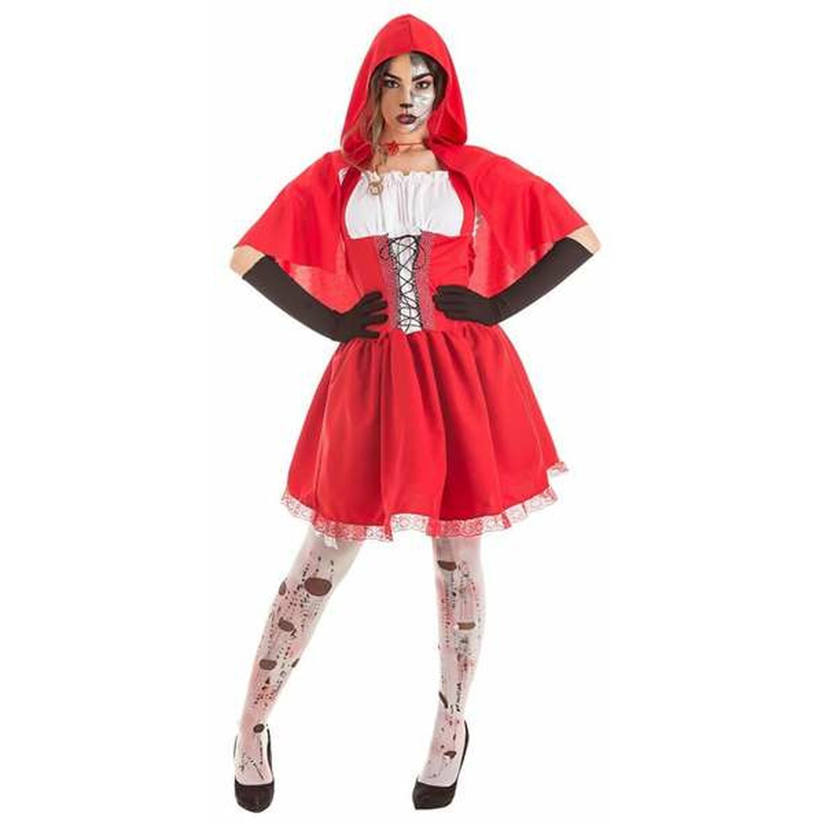 Costume for Adults Halloween Little Red Riding Hood (3 Pieces)-0