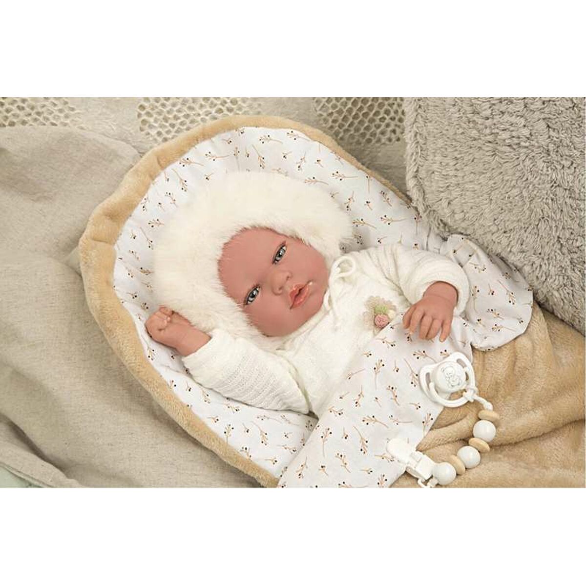 Baby doll Arias Reborn Alenandra 40 cm Pacifier-1