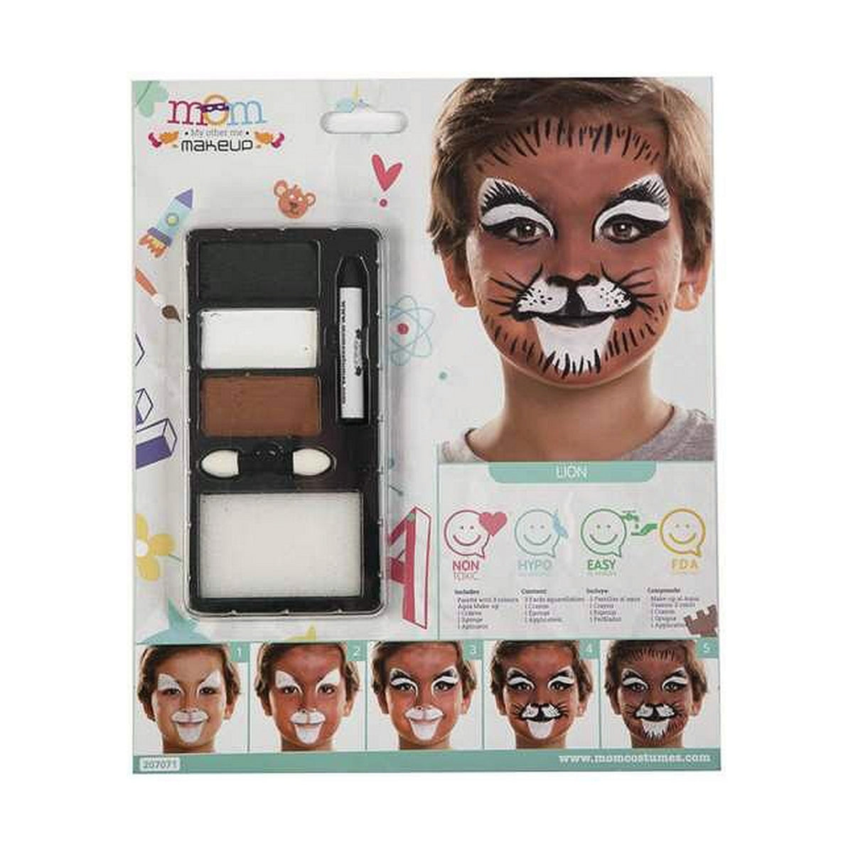 Face Painting Lion 24 x 20 cm-0