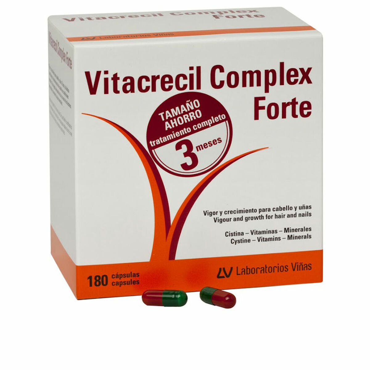 Food Supplement Vitacrecil Complex Forte CABELLO Y UÑAS 180 Units-0