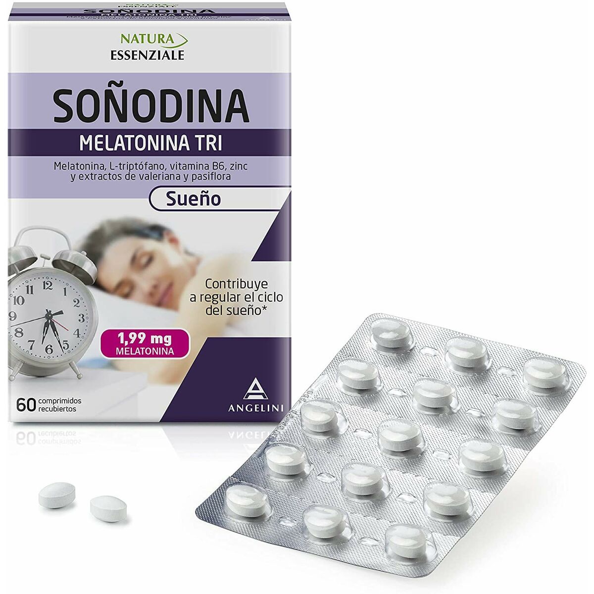 Insomnia supplement Natura Essenziale Soñodina Calm Melatonin 60 Units-2