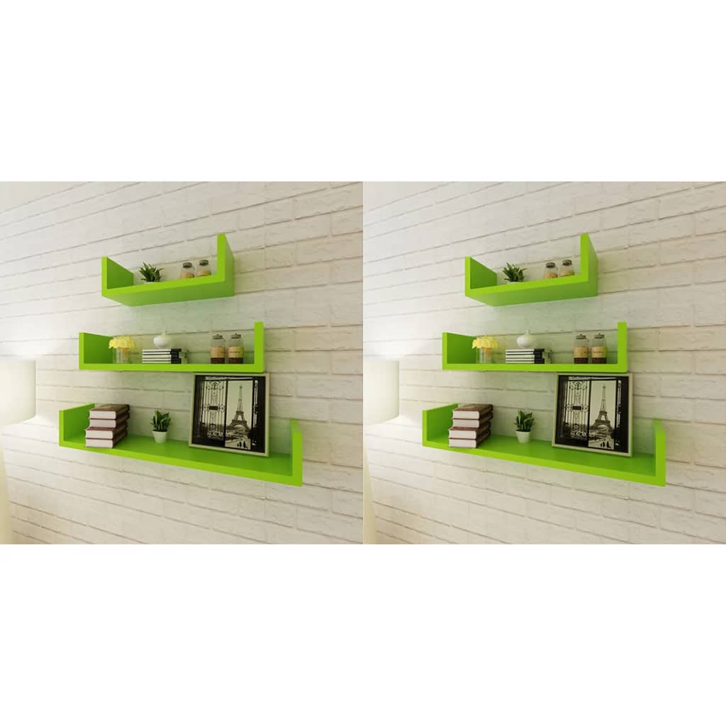 vidaXL Wall Shelves Floating Shelves Wall Mounted Display Shelves for Book DVD-11