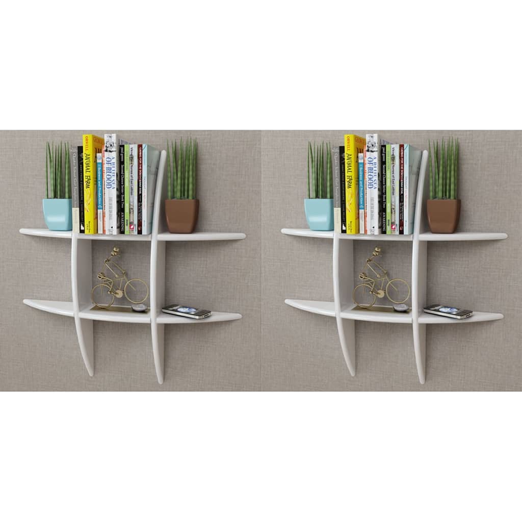 vidaXL Floating Wall Display Shelf Book/DVD Storage Wall Shelf Rack Furniture-8