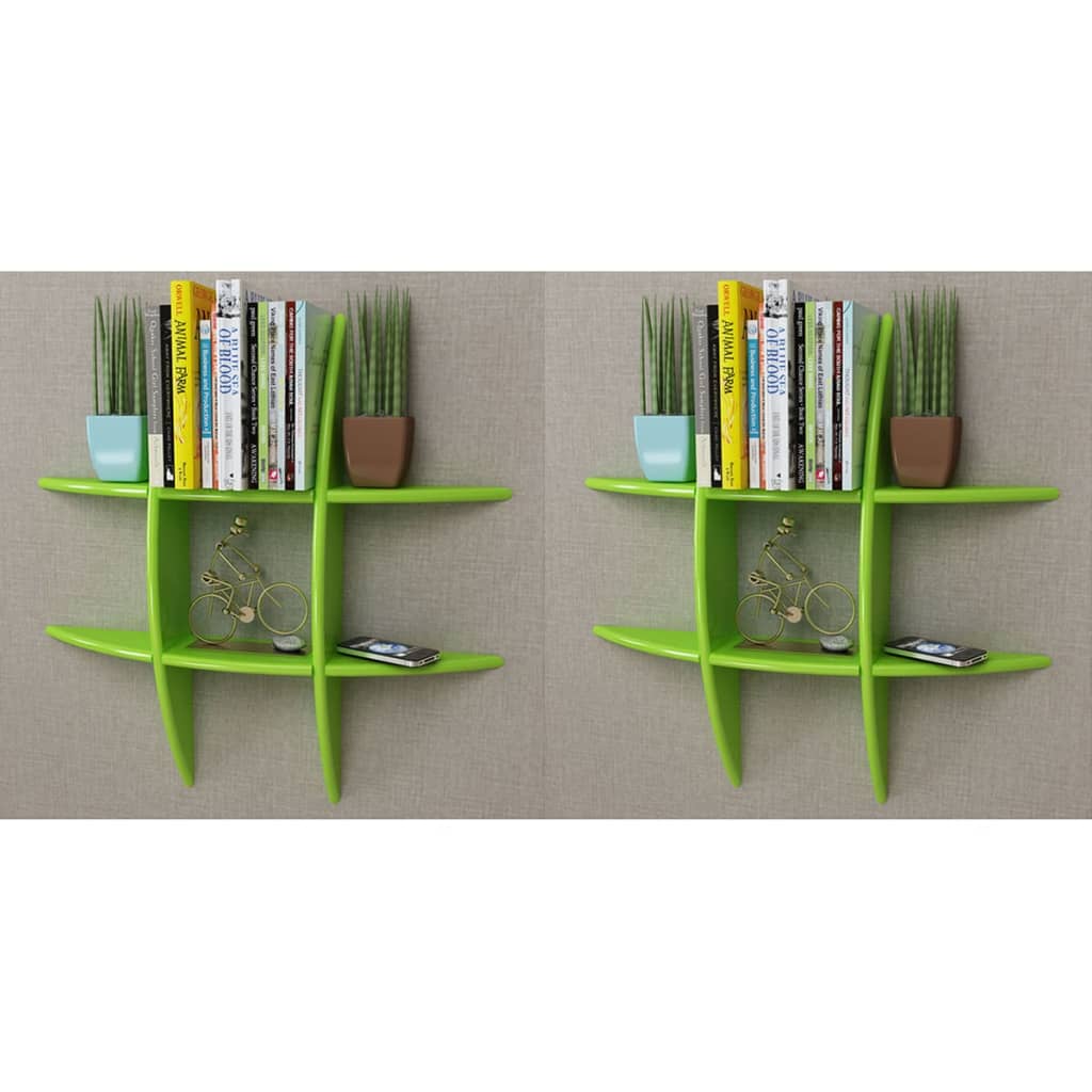 vidaXL Floating Wall Display Shelf Book/DVD Storage Wall Shelf Rack Furniture-4