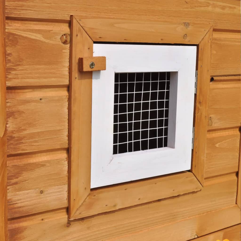 vidaXL Outdoor Large Rabbit Hutch House Pet Cage Double House-2