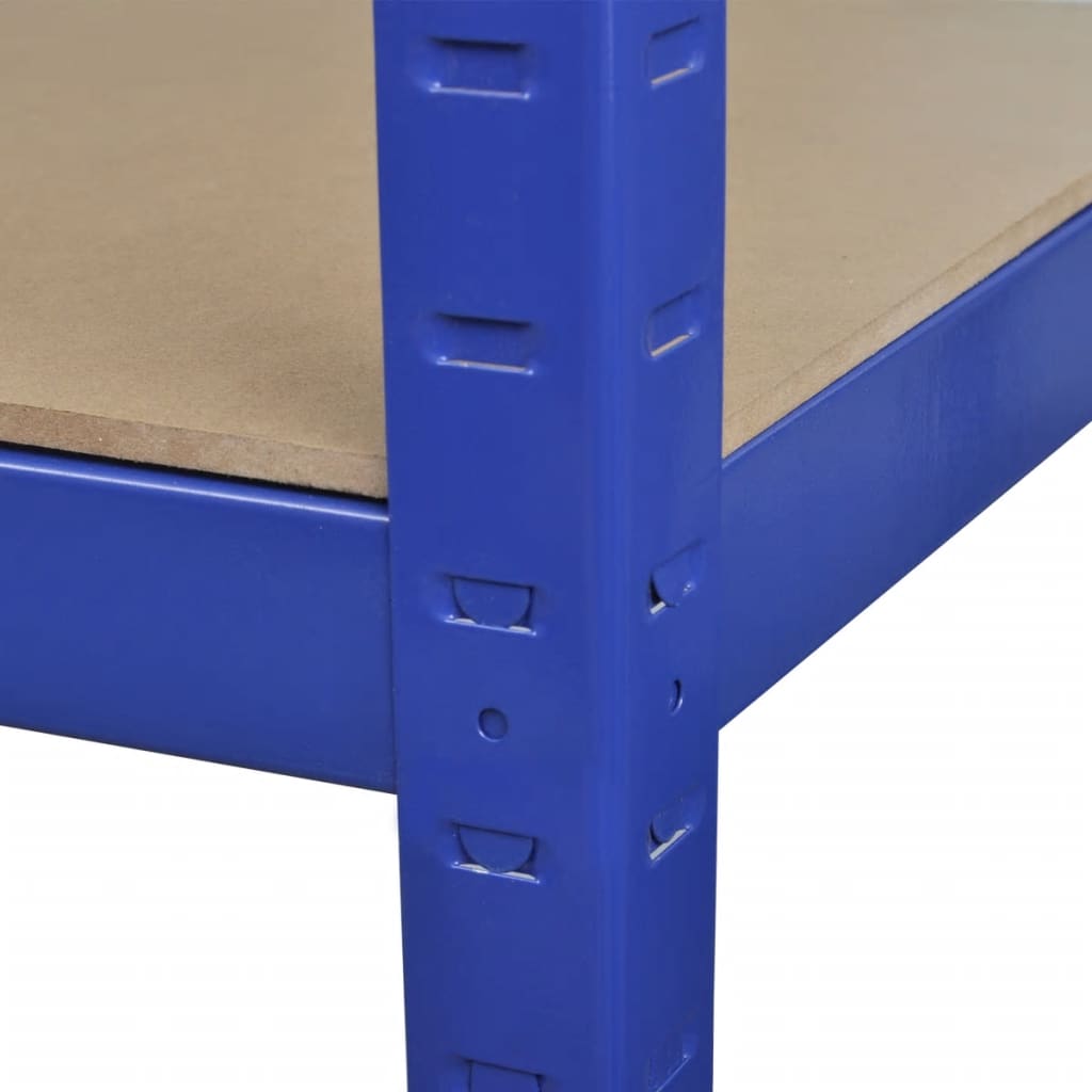 vidaXL Storage Shelf Blue 2pcs-2