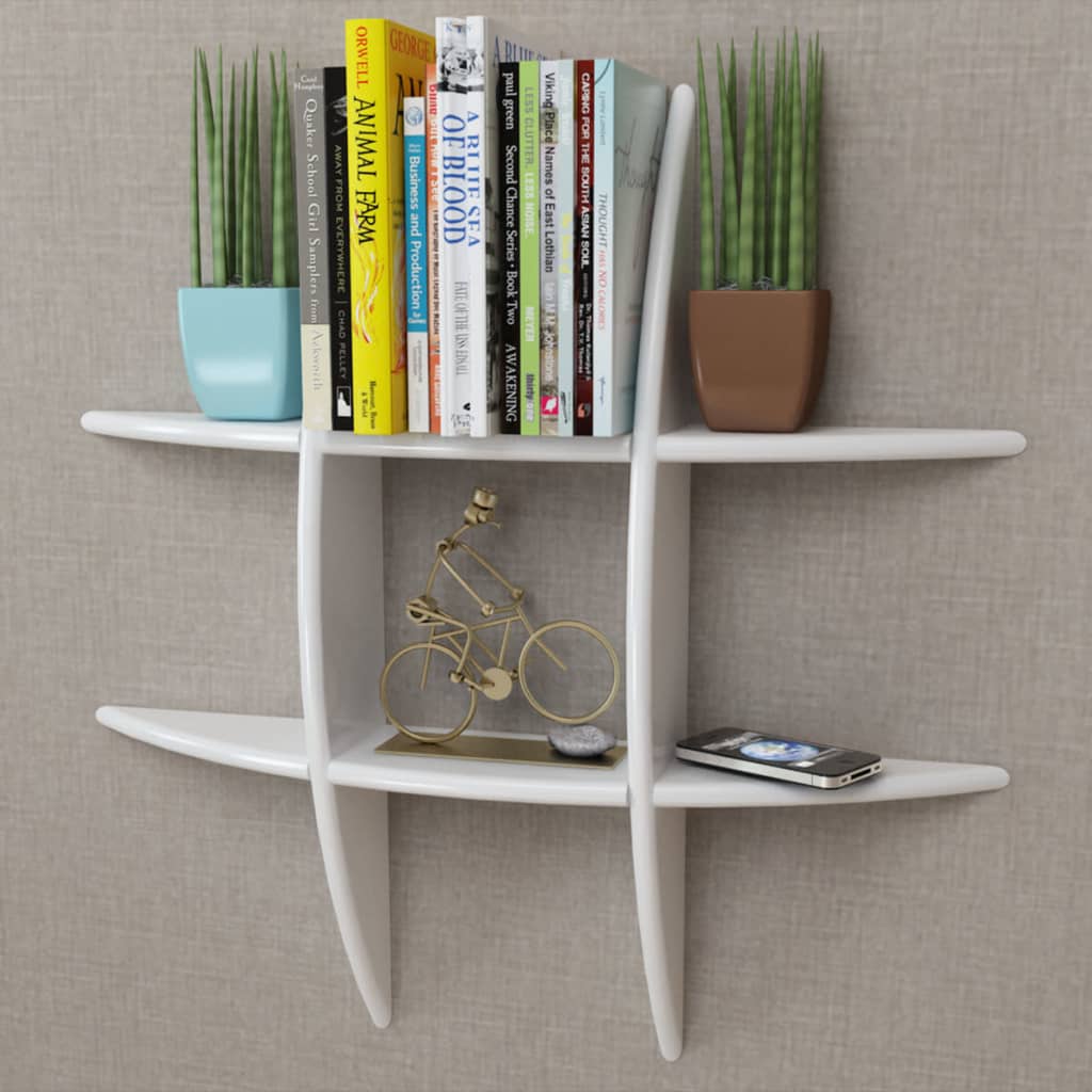 vidaXL Floating Wall Display Shelf Book/DVD Storage Wall Shelf Rack Furniture-0