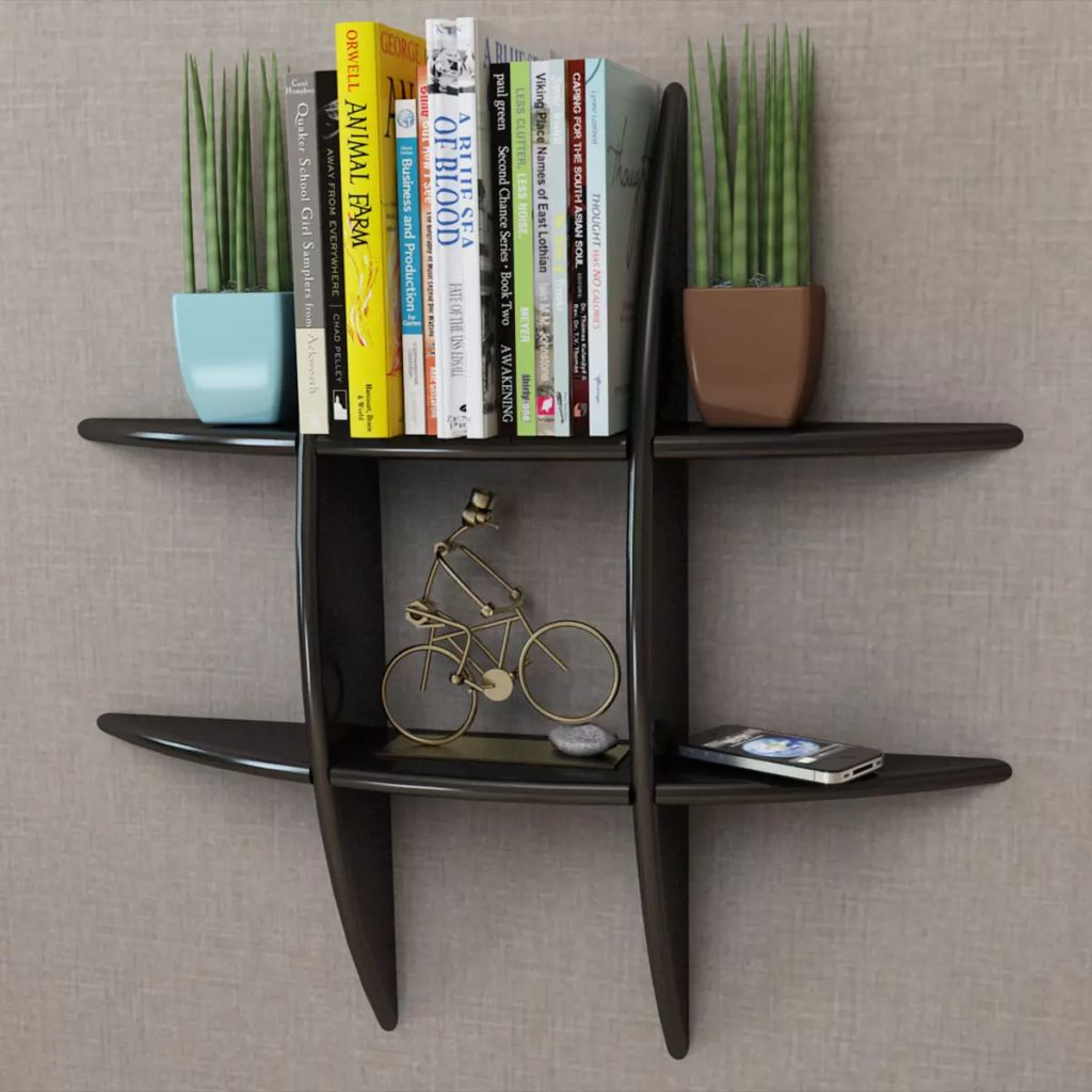 vidaXL Floating Wall Display Shelf Book/DVD Storage Wall Shelf Rack Furniture-5