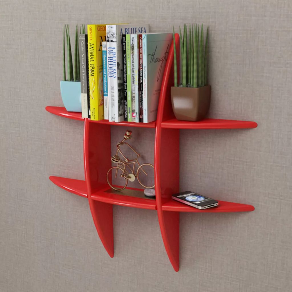 vidaXL Floating Wall Display Shelf Book/DVD Storage Wall Shelf Rack Furniture-6