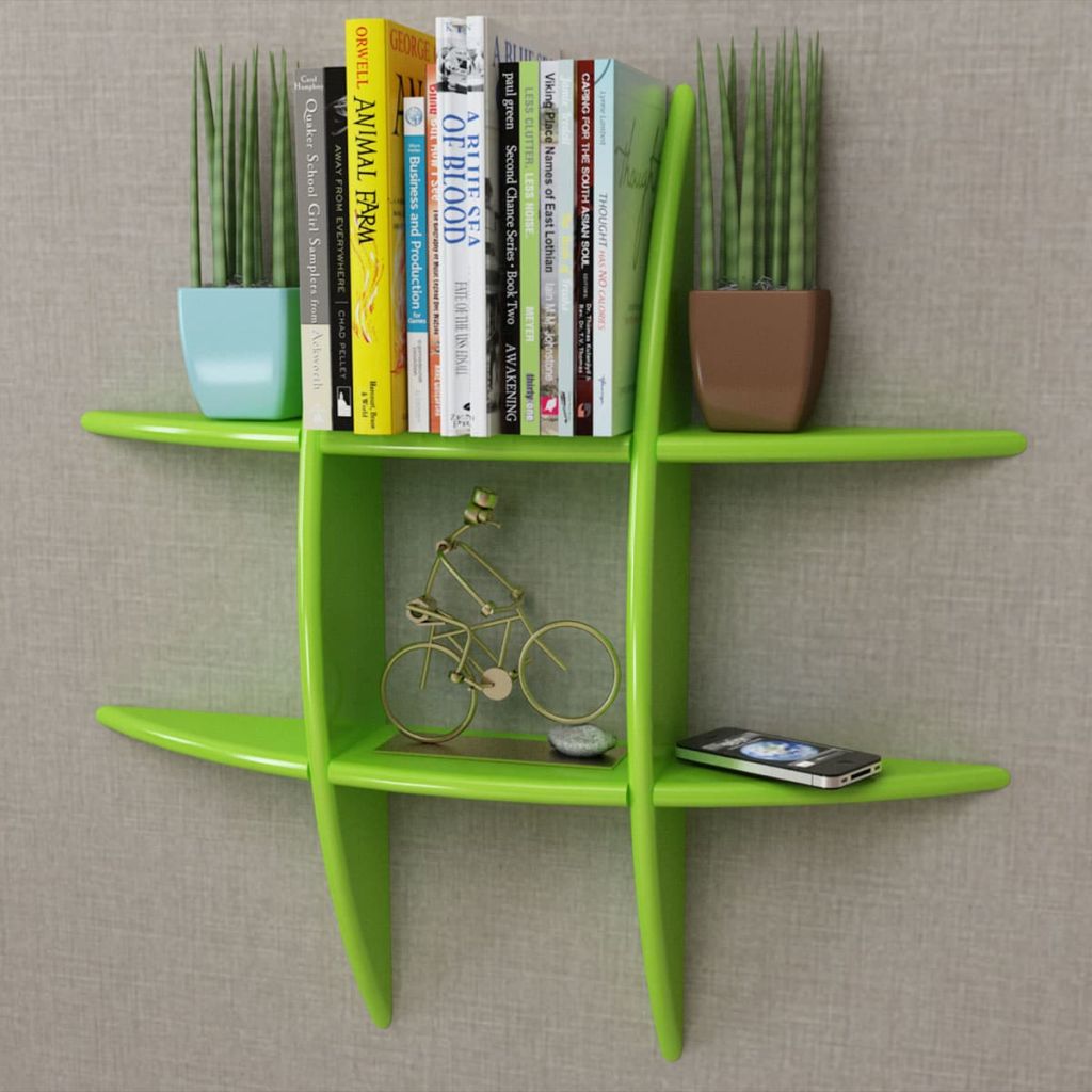 vidaXL Floating Wall Display Shelf Book/DVD Storage Wall Shelf Rack Furniture-7