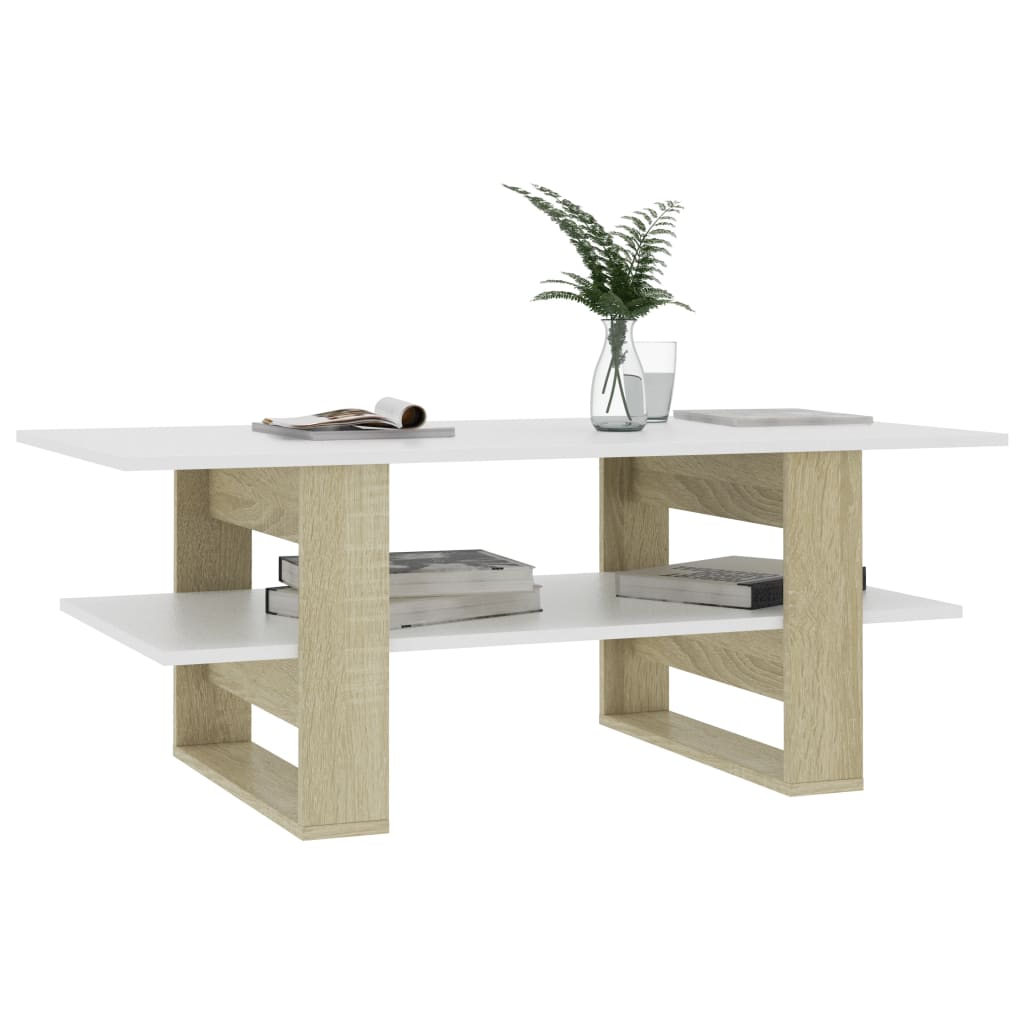 vidaXL Coffee Table Accent End Side Sofa Table with Storage Engineered Wood-1