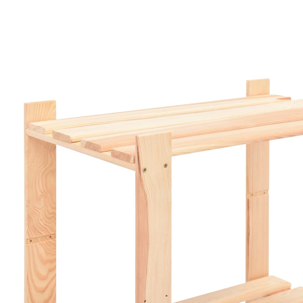 vidaXL Storage Rack Shelving Unit Storage Shelf 5-Tier Solid Pinewood 551.2 lb-2