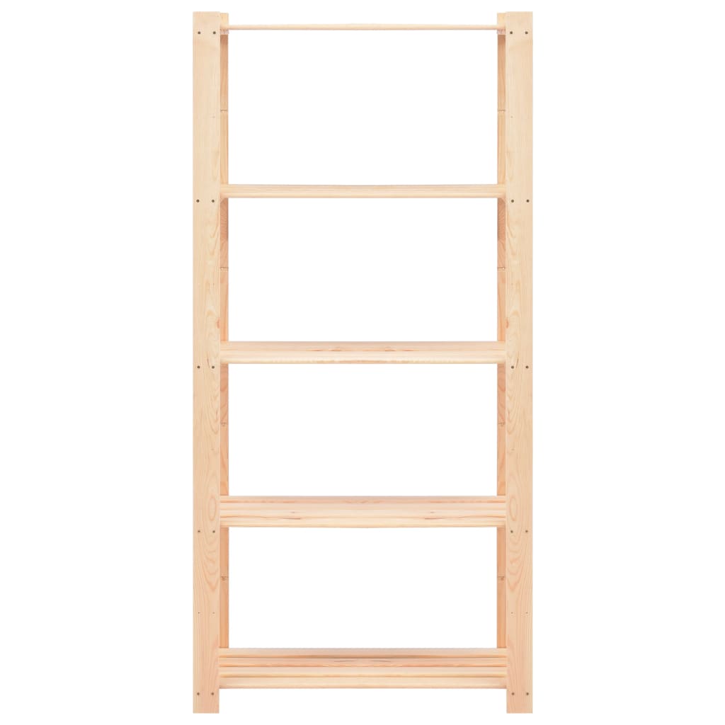 vidaXL Storage Rack Shelving Unit Storage Shelf 5-Tier Solid Pinewood 551.2 lb-3